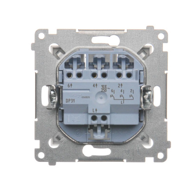 Tlačidlo trojité Simon 54 premium modul biele