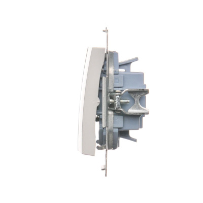 Tlačidlo trojité Simon 54 premium modul biele