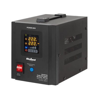 Záložný zdroj  PROsinus-800 12V 230V 800VA/500W Rebel čierny