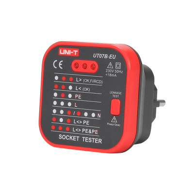 Merací prístroj-tester siete 230V AC s testerom RCD UT07B-EU Uni