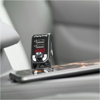 AUDIO FM MP3 vysielač s bluetooth (2xUSB)
