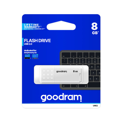 USB kľúč 8GB 2.0 Goodram biely