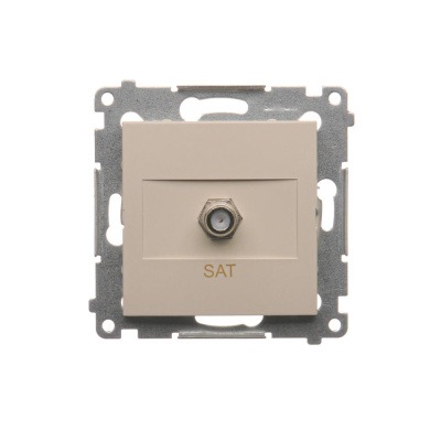 Zásuvka 1 x SAT "F" Simon 54 premium modul béžová