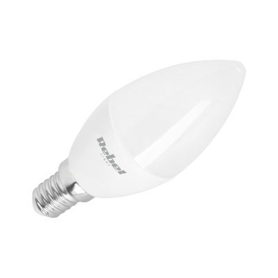 Žiarovka LED 5W, E14, 3000K, 230V svieca Rebel