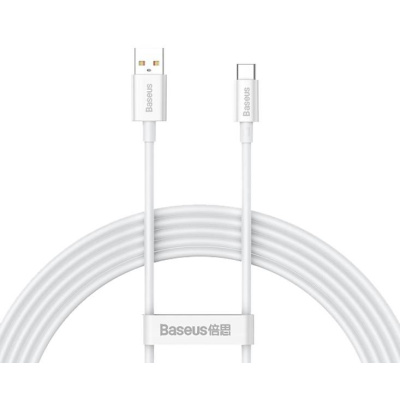 Kábel  Baseus superior USB - USB-C biely 2m 66W