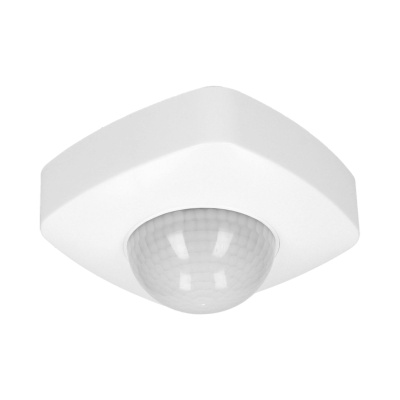 Detektor pohybu, 2xPIR, IP65, 240 st, 230V, biely