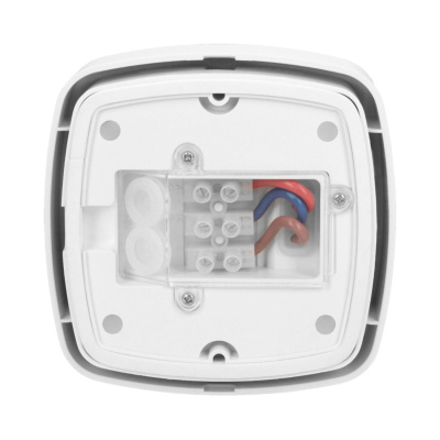 Detektor pohybu, 2xPIR, IP65, 240 st, 230V, biely