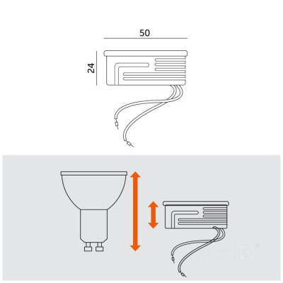 LED žiarovka INSERT 6,5W 3000K 230V