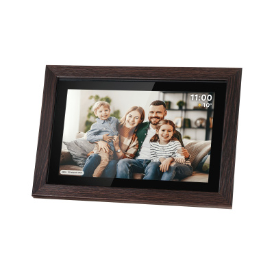 Digitálny fotorámik Kruger&Matz FRAMEO Wi-Fi 10,1"drevený rám