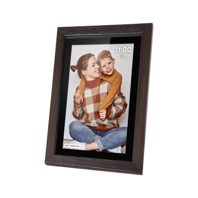 Digitálny fotorámik Kruger&Matz FRAMEO Wi-Fi 10,1"drevený rám