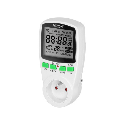 Digitálna časovacia zásuvka s LCD, 230V