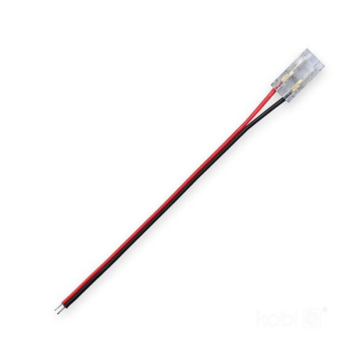 Konektor pre 8 mm COB LED pás s káblom 10 cm Kobi