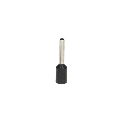 Dutinka izolovaná krimpovacia 1,5/8mm čierna 100ks
