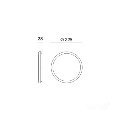 Stropné LED svietidlo NIVERA CIRCLE 12W 3CCT IP54 Premium čierne
