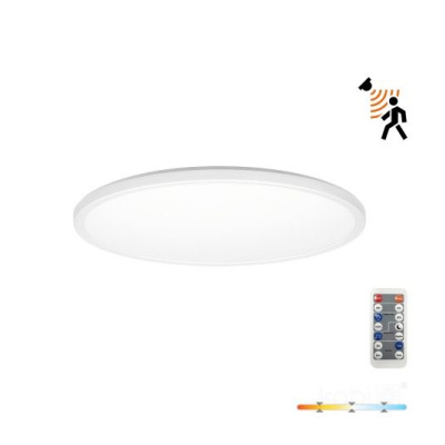 Stropné LED svietidlo NIVERA CIRCLE 12W 3CCT IP54 senzor biele