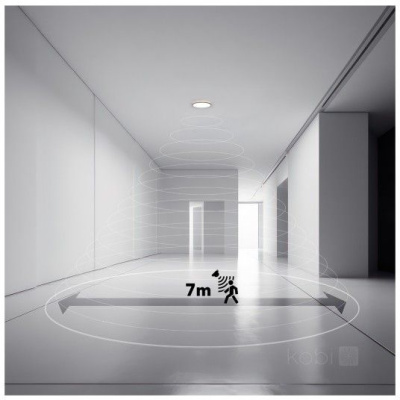 Stropné LED svietidlo NIVERA CIRCLE 12W 3CCT IP54 senzor biele