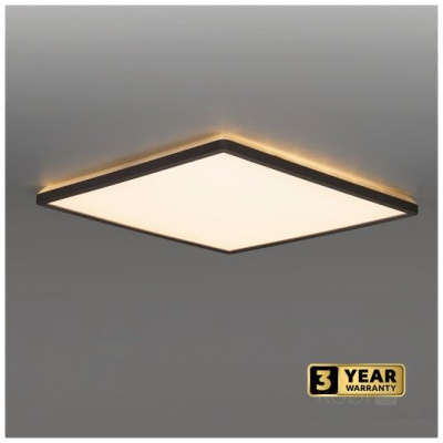 Stropné LED svietidlo NIVERA SQUARE 12W 3CCT IP54 senzor čierne