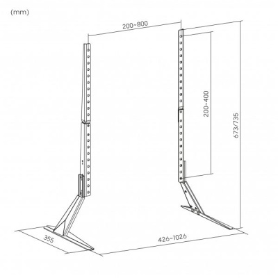 Držiak LCD TV 23" - 75" univerzálny čierny