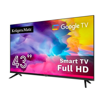 Televízor Kruger&Matz 43" (108cm)FHD Google TV DVB-T2/S2/T/C