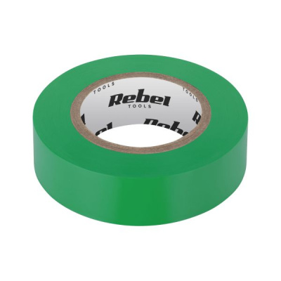 Páska izolačná REBEL (0,13mm x 19mm x 18,30m) zelená
