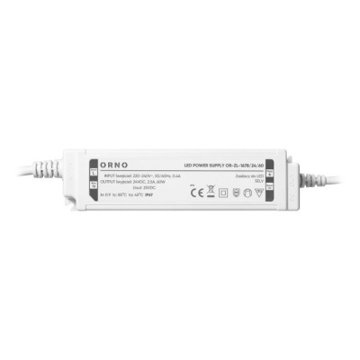 Napájací spínaný zdroj 24V, 60W, IP67