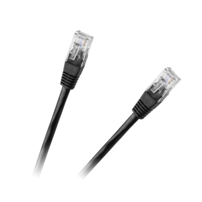 Kábel UTP 8P8C-8P8C 0,5m CCA Eco-Line čierny