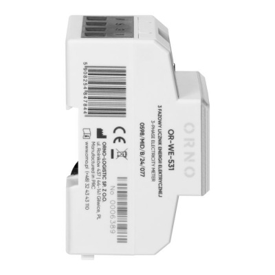 Elektromer OR-WE-531 3-fázový, LCD, MID, 80A, DIN ORNO