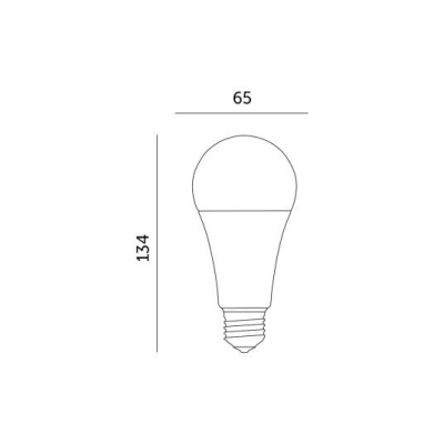 Žiarovka LED GS 15W E27 4000K 230V Kobi