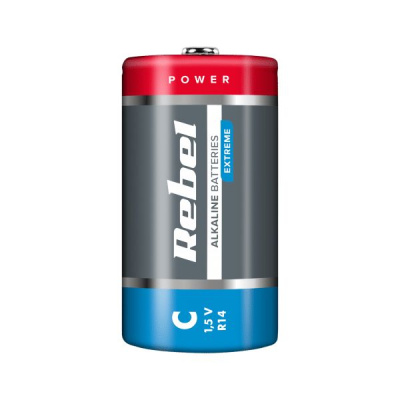 Batéria REBEL EXTREME alkalická LR14 blister (2ks)