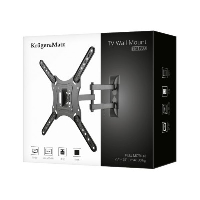 Držiak LCD TV 23" - 65" univerzálny čierny Kruger&Matz