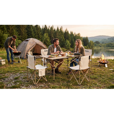 Turistická súprava, stolík + 4 stoličky | RBA-5600