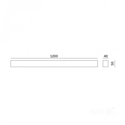 Lineárne LED svietidlo KOLINE GO 40W 3CCT biele