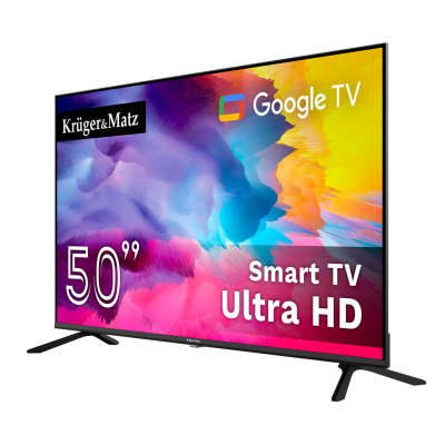 Televízor Kruger&Matz 50" UHD Google TV 5.0 DVB-T2/T/C H.265 HEV
