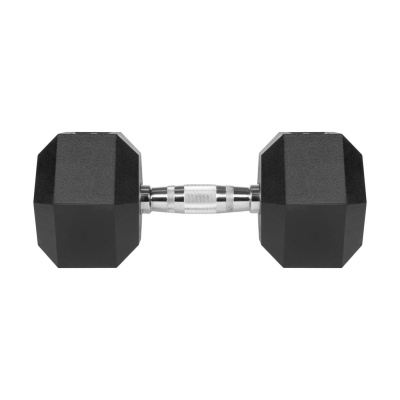 Pogumované HEX činky 17,5 kg | Liatinové jednoručky