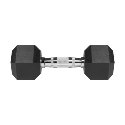 HEX činky 2x6 kg REBEL ACTIVE | Pogumovaná liatina