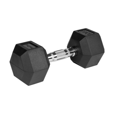 HEX činky 2x10 kg | Pogumovaná liatina
