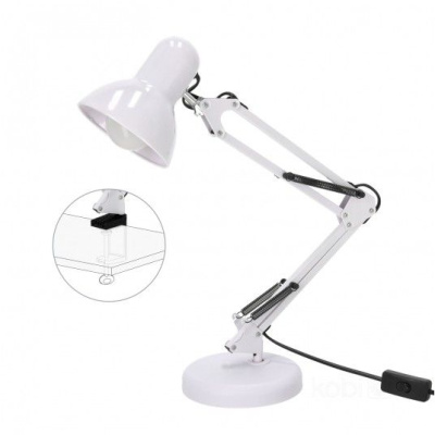 Stolná lampa AURIQ 1xE27 biela