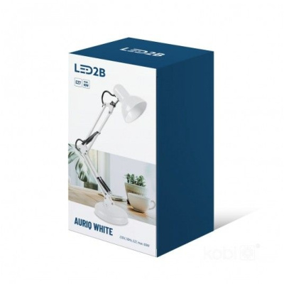 Stolná lampa AURIQ 1xE27 biela