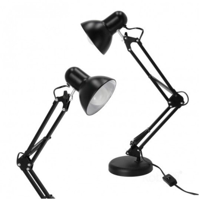 Stolná lampa AURIQ 1xE27 čierna