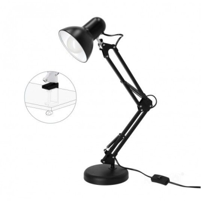 Stolná lampa AURIQ 1xE27 čierna