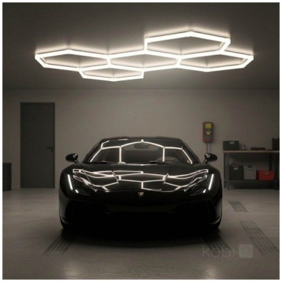 Stropné LED svietidlo HEXLINE 208x300cm 4000K Kobi