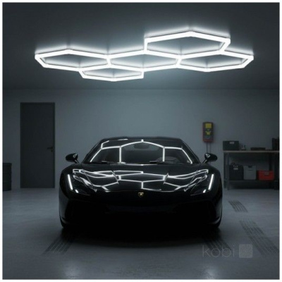 Stropné LED svietidlo HEXLINE 208x300cm 6500K Kobi
