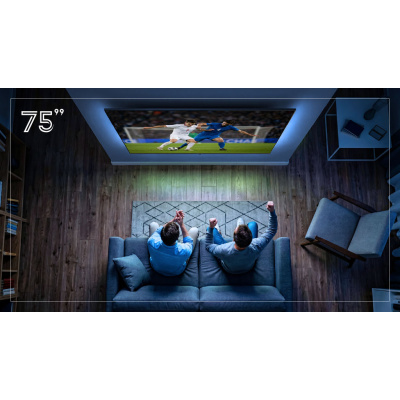 Televízor Krüger&Matz 75" QLED UHD smart DVB-T2/S2 H.265 Hevc