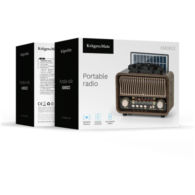 Prenosné solárne rádio Kruger&Matz model KM0832