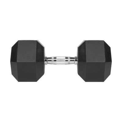 Liatinové pogumované činky HEX 25 kg REBEL ACTIVE
