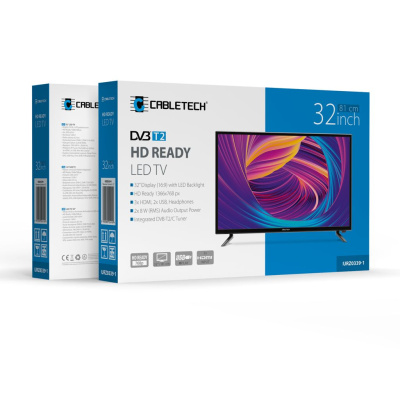 Televízor Cabletech 32" DVB-T2 H.265 HEVC