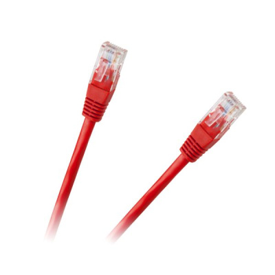 Kábel UTP 8P8C-8P8C 3m CCA červený