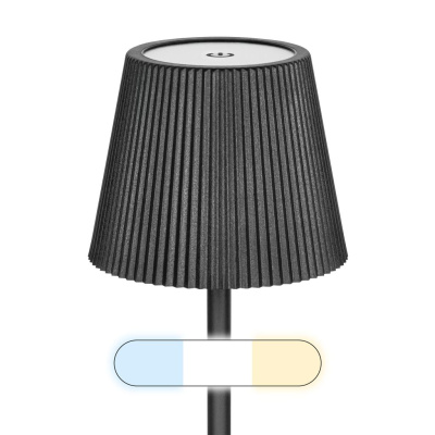 Stolová stmievateľná dotyková LED lampa Rebel čierna