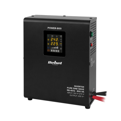 Záložný zdroj PROsinus-800 12V 230V 800VA/500W Rebel závesný