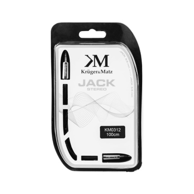 Kábel Jack 3,5mm - Jack 3,5mm, 1m Kruger&Matz